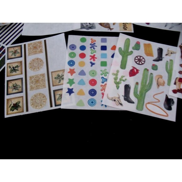 Creative Memories Lot Stickers, Great Lengths Chalet, Snap Pack, Lines, Pastels - Picture 12 of 16